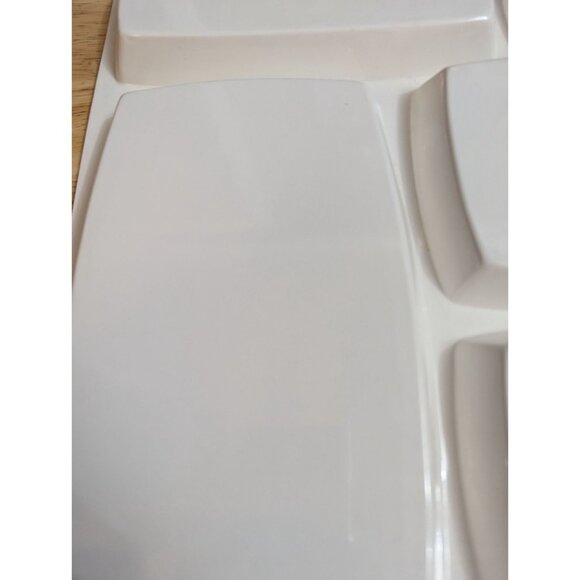 Peco Melamine Childs Sectioned Meal Tray 12x9 inch Shin-San 1983 geese fairy - Picture 8 of 12